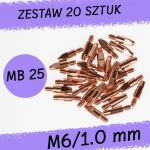 20x Końcówka prądowa MB25 1.0 mm