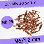 20x Końcówka prądowa MB25 1.2 mm