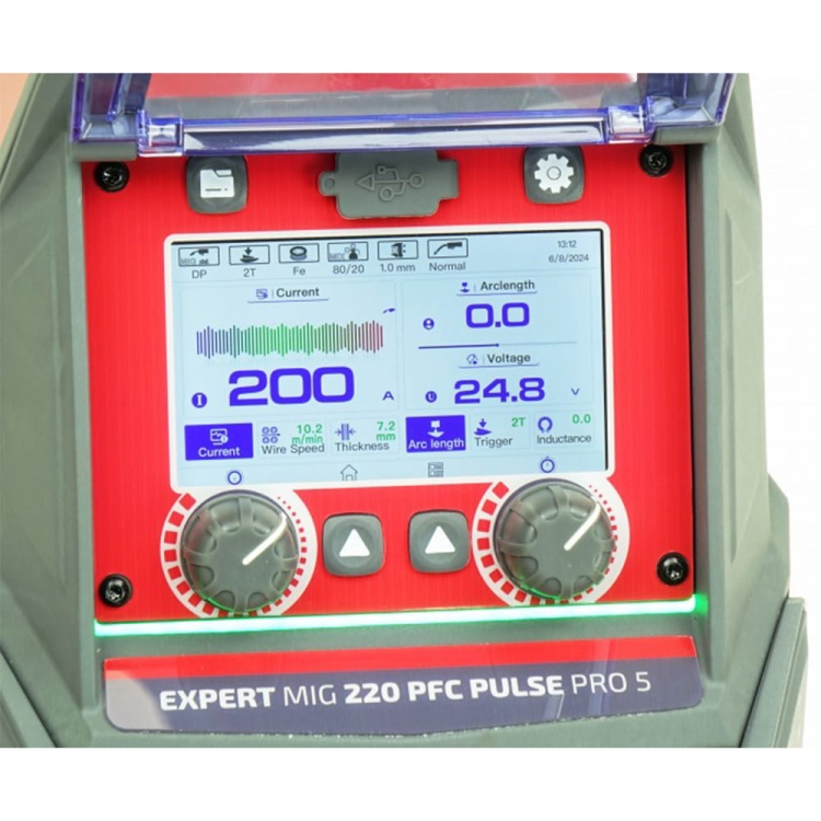 Spawarka IDEAL EXPERT MIG 220 PFC PULSE Pro5 LCD_ekran.jpg