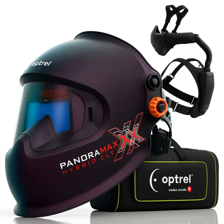 Przylbica spawalnicza optrel laser hybrid clt z nawiewem optrel swiss air