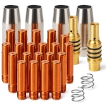Zestaw MB15: 4 dysze, 20 końcówek 1.0mm, 2 łączniki, 2 sprężynki