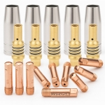 Zestaw MB15: 5 dysz + 5 łączników + 10 końcówek 0,8mm PROMOWELD