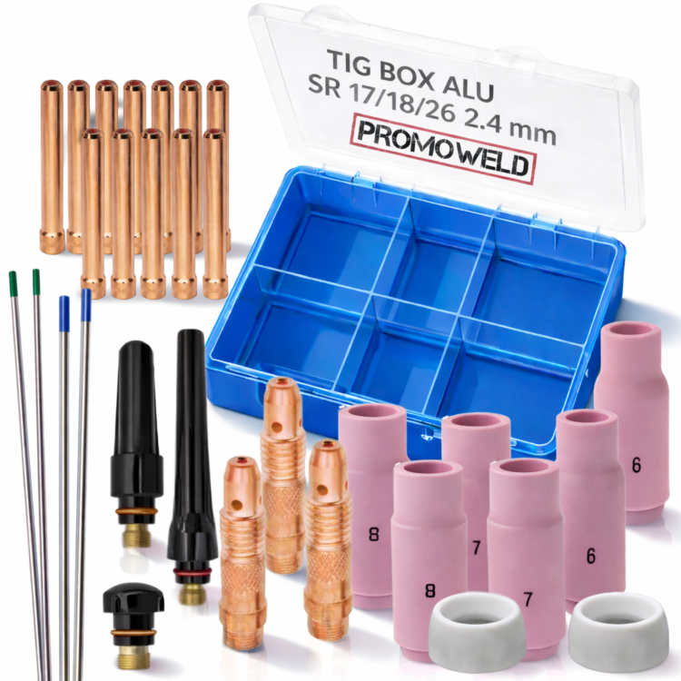 Zestaw TIG BOX Aluminium SR 17/18/26 2.4 mm - komplet do spawania