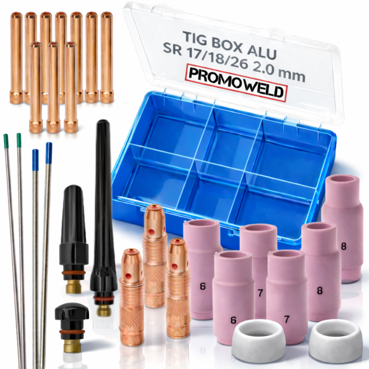 Zestaw TIG BOX Aluminium SR 17/18/26 2.0mm - komplet do spawania