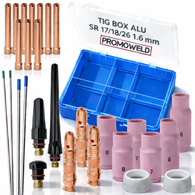 Zestaw TIG BOX Aluminium SR 17/18/26 1.6 mm - komplet do spawania