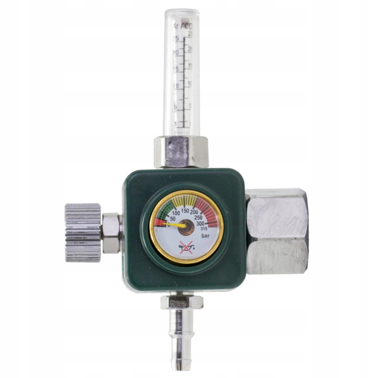 Reduktor-butlowy-AR/CO2-MAGNUM-seria-185R-MINI-z-rotametrem-front.jpg